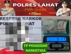 SATRESNARKOBA POLRES LAHAT AMANKAN 7(TUJUH) PAKET SABU DAN 1(SATU) TERSANGKA