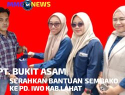 RATUSAN PAKET SEMBAKO PT. BA  DI SALURKAN KE  SAHABAT  MEDIA DI KABUPATEN LAHAT