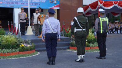 Polres Bojonegoro Gelar Apel Operasi Ketupat Semeru 2026, Siap Amankan Idul Fitri 1447 H