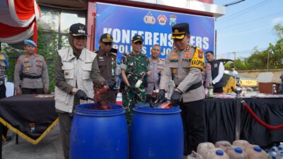 Polres Bojonegoro Gelar Konferensi Pers hasil Ungkap Ops Pekat Semeru 2026