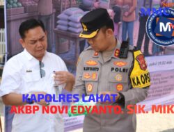 KAPOLRES LAHAT PIMPIN LANGSUNG GIAT  PANGAN MURAH