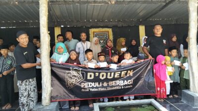 D’Queen KTV Resto bersama LSM Garuda Hitam Bojonegoro, Santuni 250 Anak Yatim