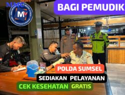 Polda Sumsel Hadirkan Cek Kesehatan Gratis di Rest Area Tol Km 56B,
