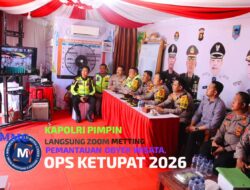 KAPOLRI PIMPIN LANGSUNG ZOOM METTING PEMANTAUAN OBYEK WISATA.