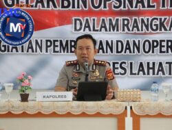 Kapolres Lahat Pimpin Bin Opsnal ( GO) Triwulan I tahun 2026