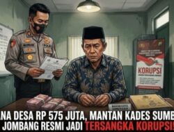 Tilep Dana Desa Rp 575 Juta, Mantan Kades Sumberteguh Jombang Resmi Jadi Tersangka Korupsi!
