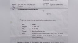 Heboh !! Warga desa Sumberrejo Gegara Undangan Penyelesaian Waris