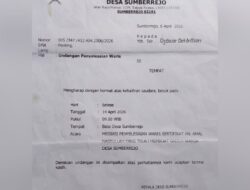 Heboh !! Warga desa Sumberrejo Gegara Undangan Penyelesaian Waris